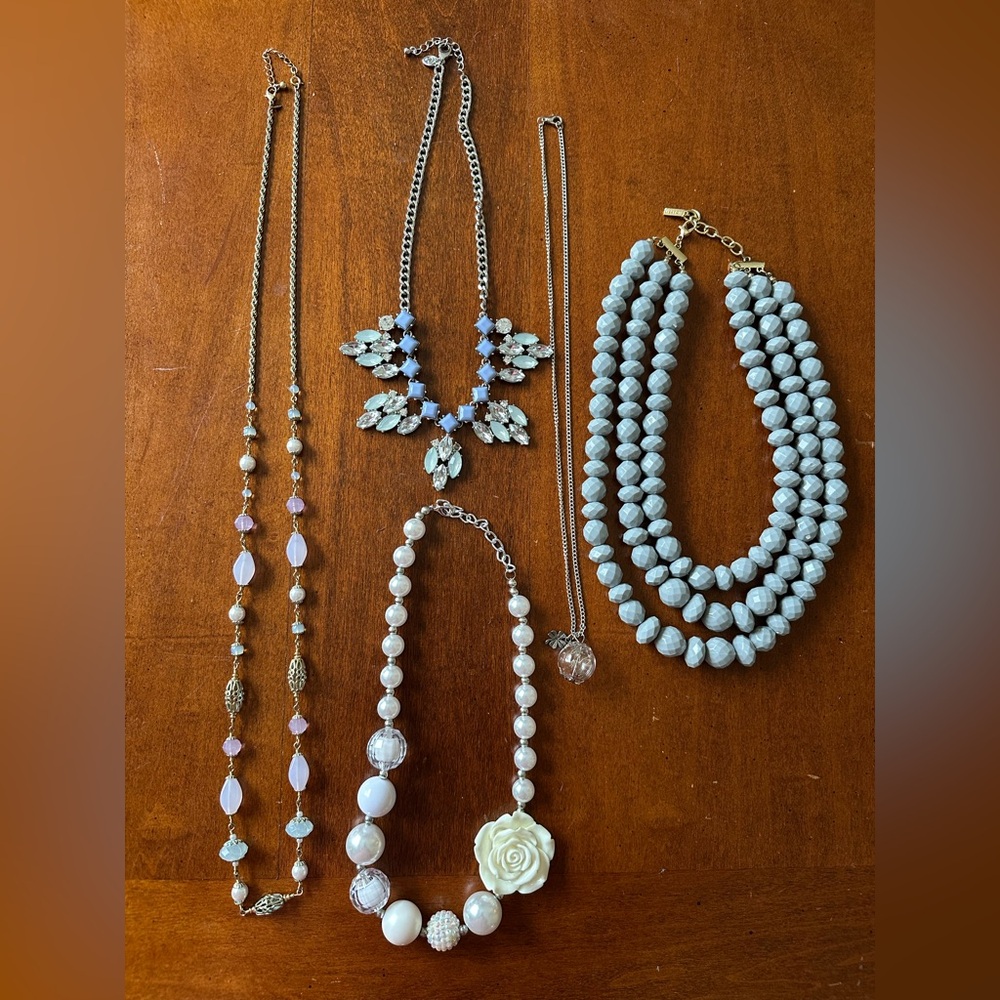Women's Jewelry Set with Pastel, Blue and White Accents Jewelry Lot